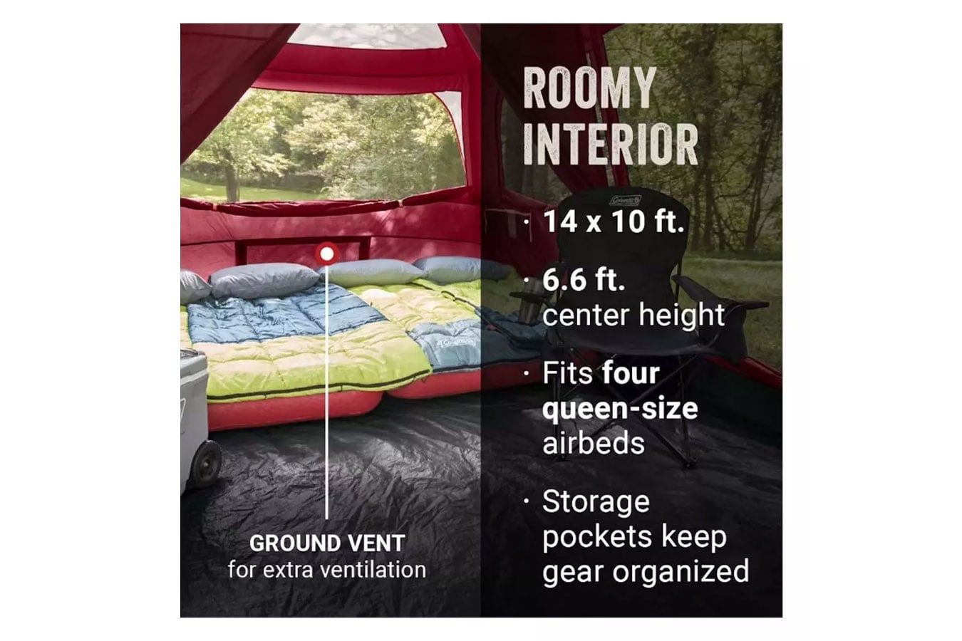 Coleman Skylodge 10 Person Tent Blackberry