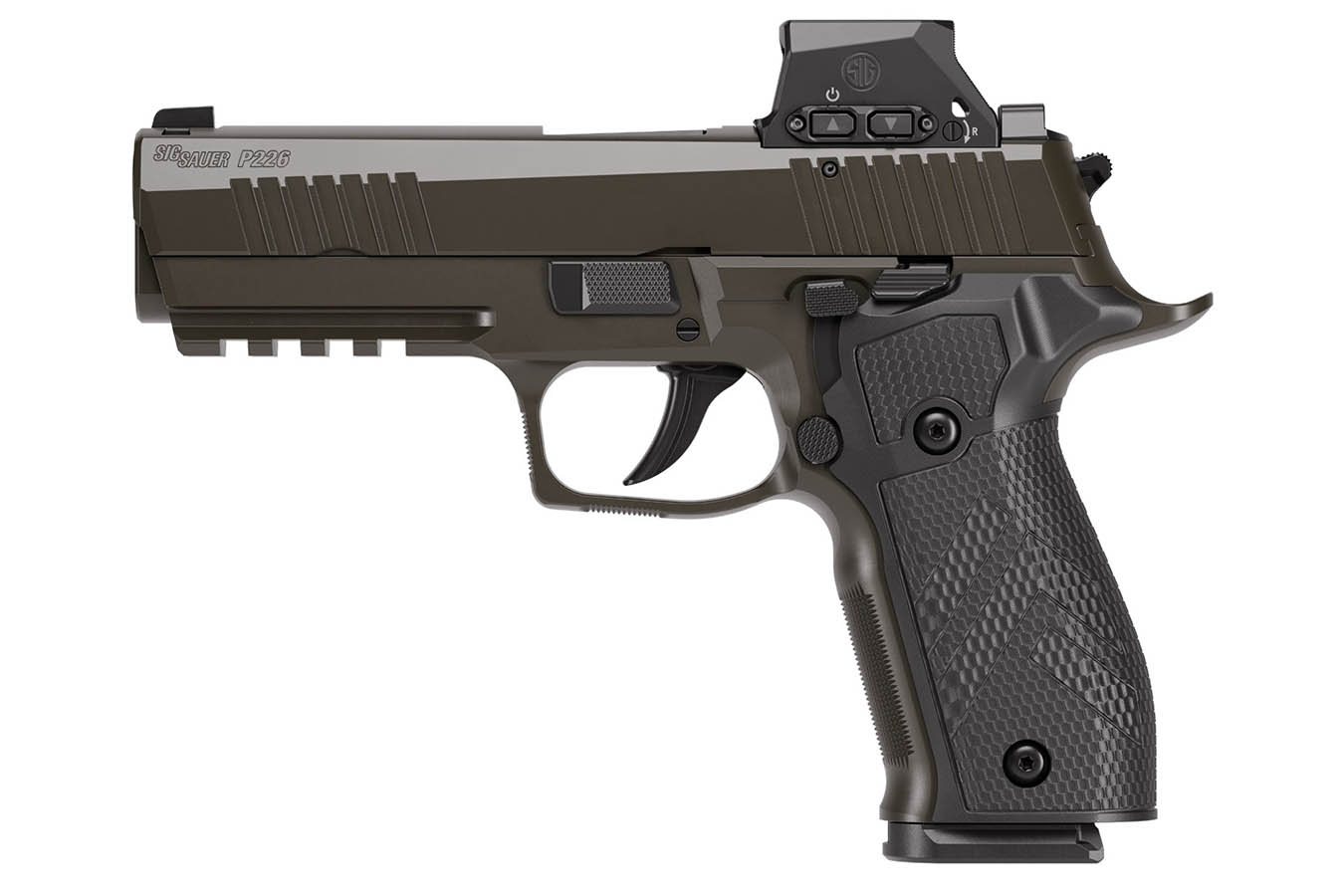 Sig Sauer P226-X Legion 9mm Optic Ready DA/SA Pistol with ROMEOX Pro SIG Lock Red Dot