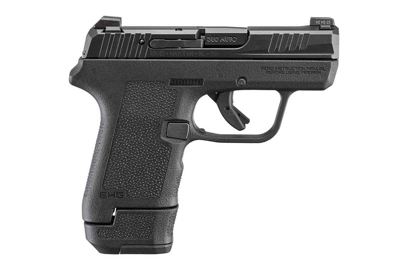 RUGER LCP MAX 380 ACP Semi-Auto Pistol with Black Magpul EHG Grip