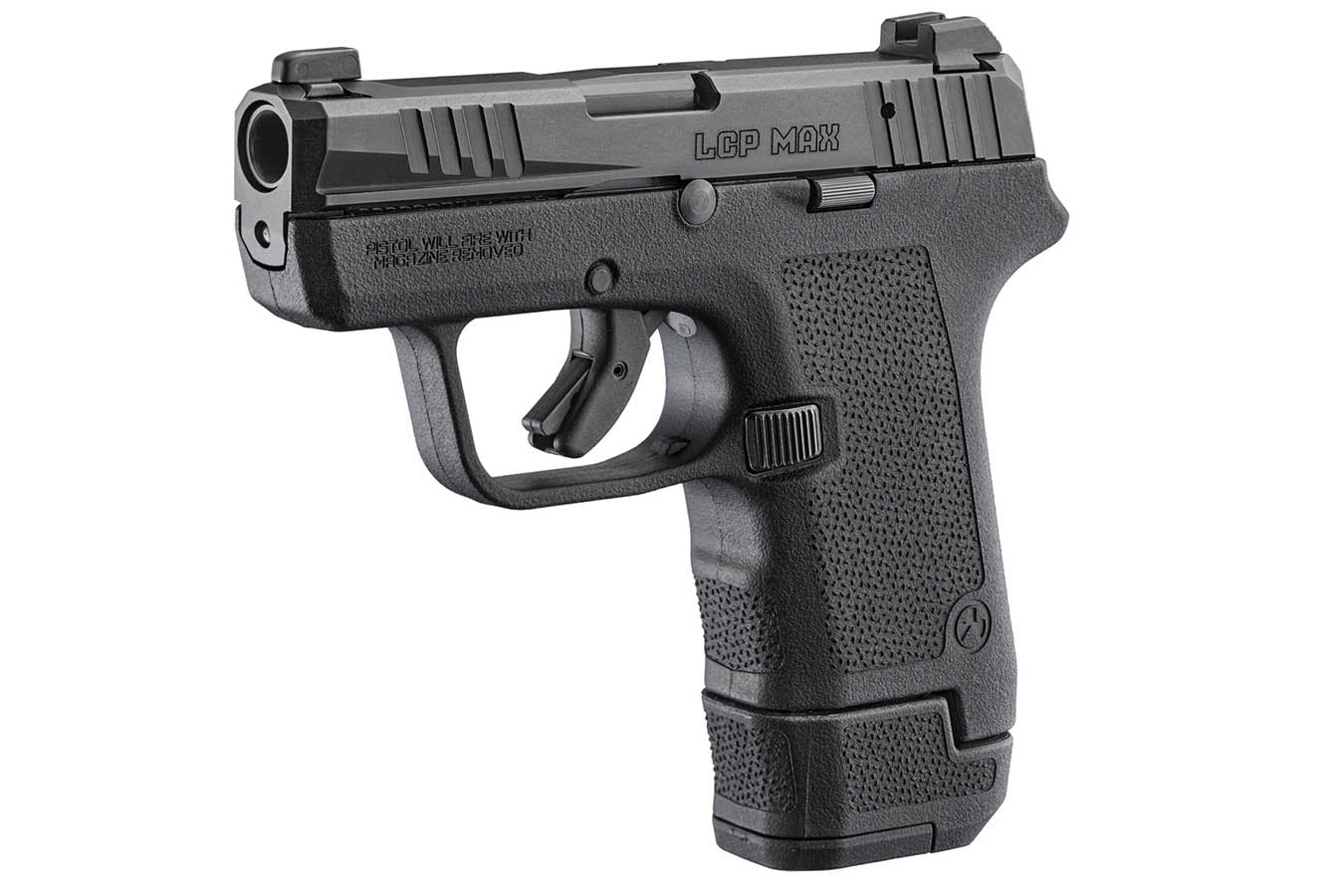 RUGER LCP MAX 380 ACP Semi-Auto Pistol with Black Magpul EHG Grip