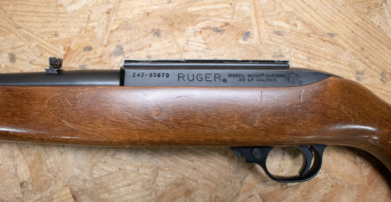 RUGER 10/22 Carbine 22 LR Police Trade-In Rifle with Receiver Scope Mount