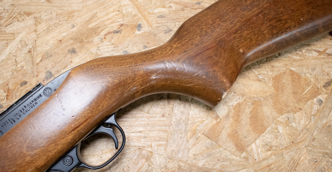 RUGER 10/22 Carbine 22 LR Police Trade-In Rifle with Receiver Scope Mount