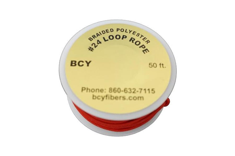 Bcy BCY 50 Foot #24 D-Loop Material, Red
