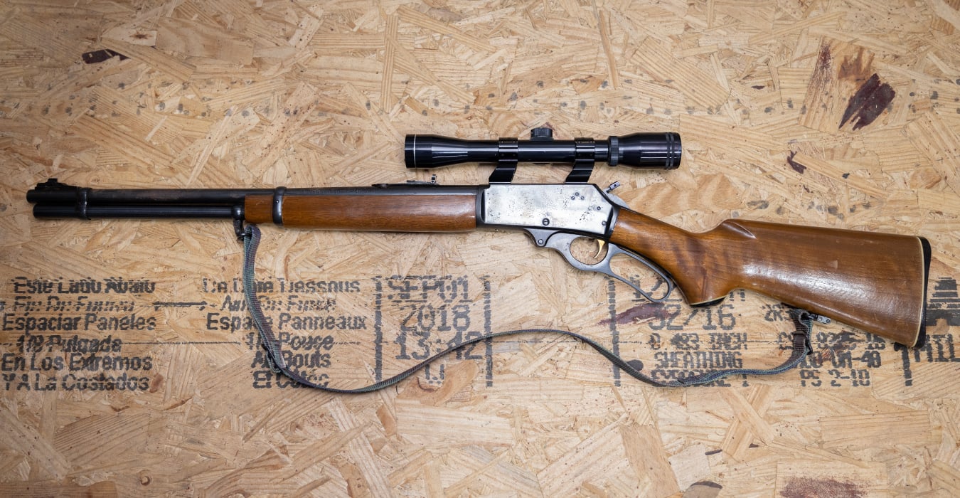 MARLIN 336 30-30 Win Police Trade-In Rifle with Scope and JM Stamp