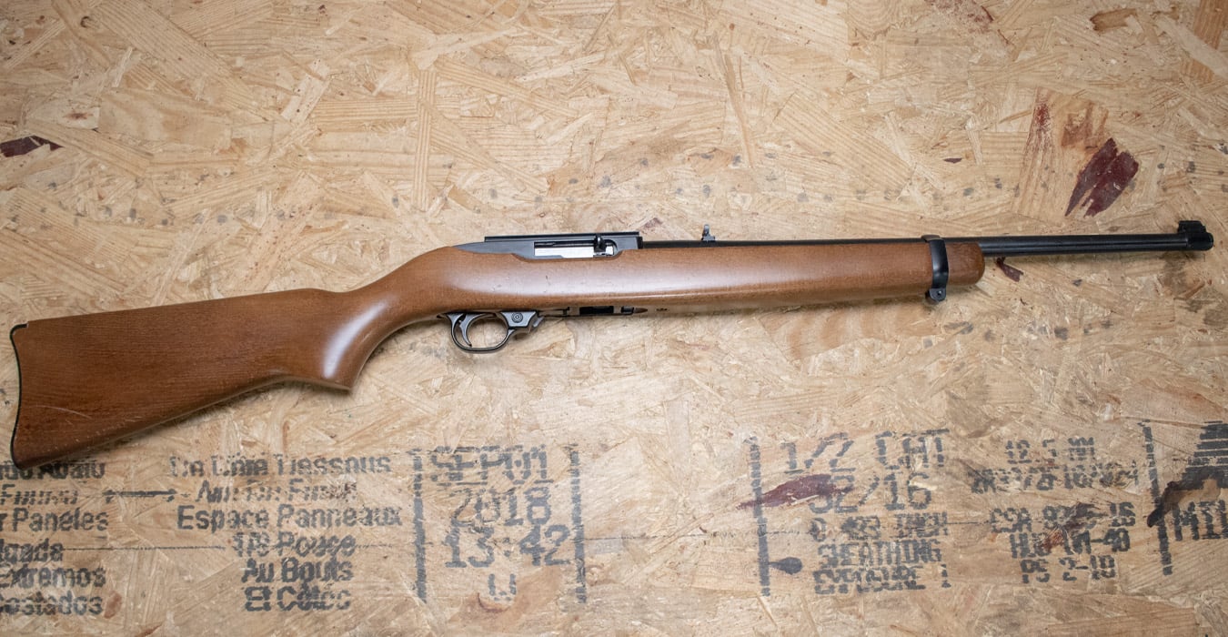 RUGER 10/22 Carbine 22 LR Police Trade-In Rifle with Scope Base Mount