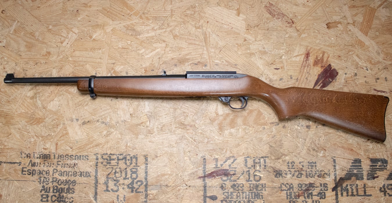 RUGER 10/22 Carbine 22 LR Police Trade-In Rifle with Scope Base Mount