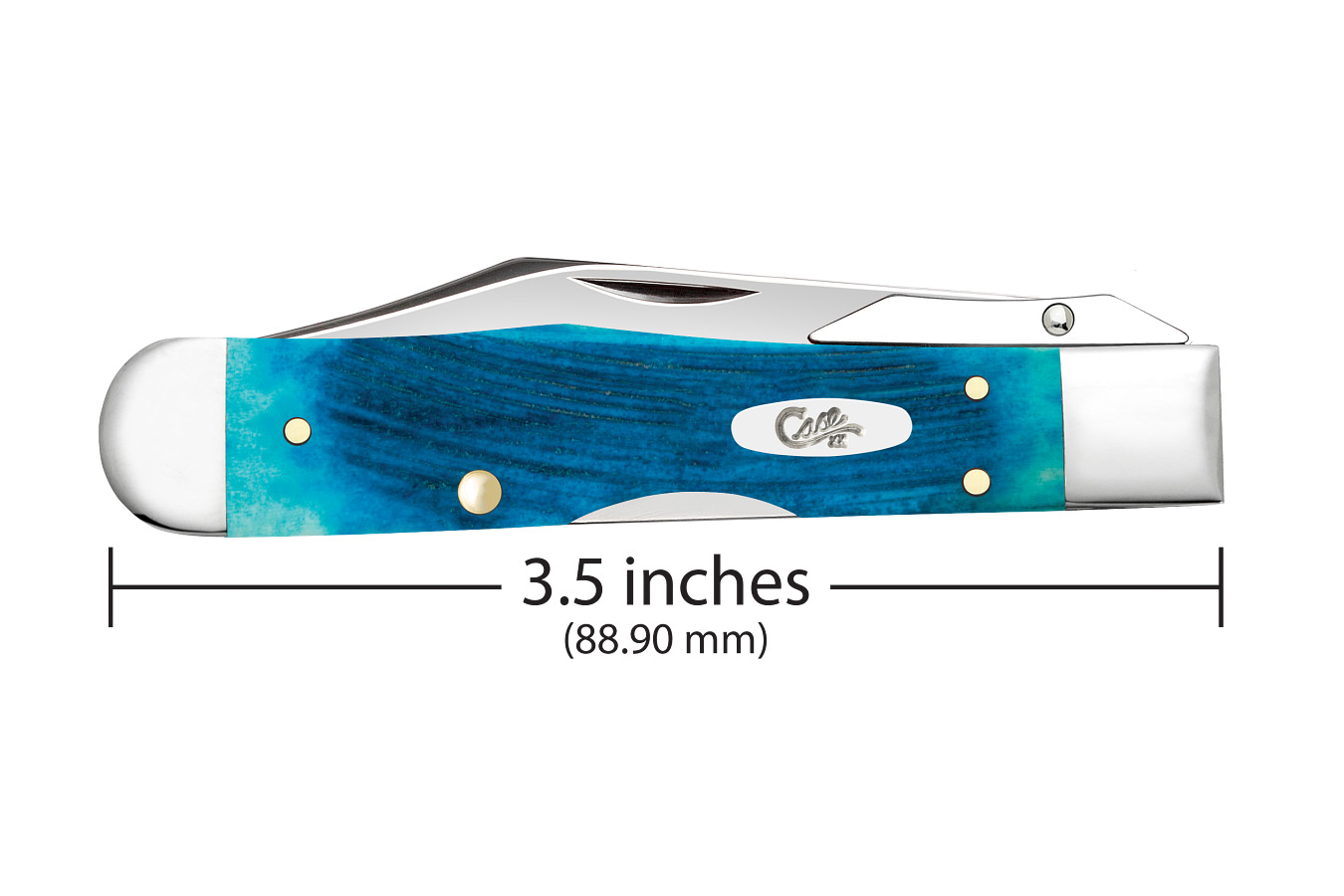 WRCASE Cheetah Cub Folding Pocket Knife - Caribbean Blue Bone
