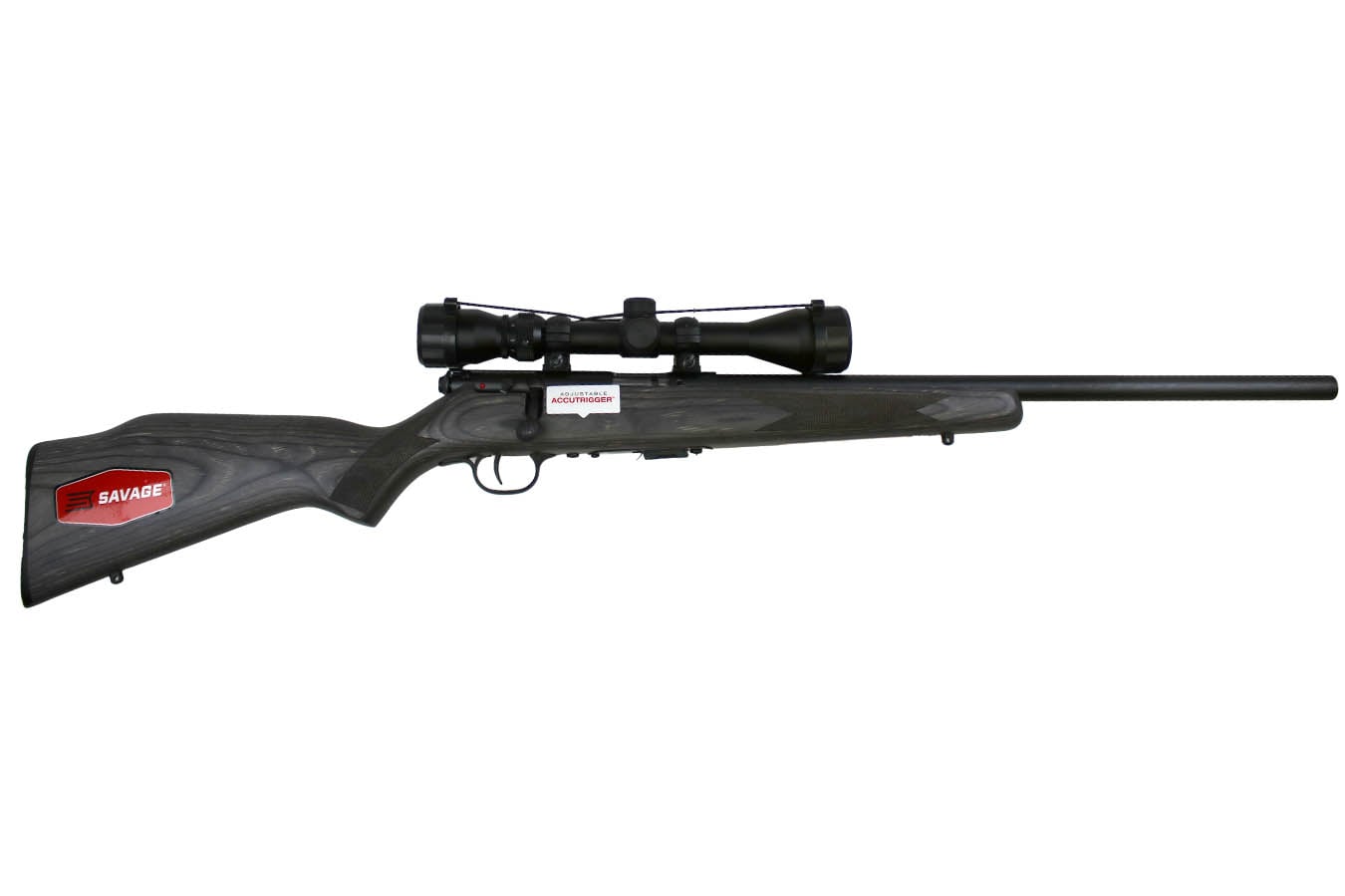 SAVAGE Mark II BVXP 22LR Bolt-Action Rifle with Gray Laminate Stock and 3-9x40mm Scope