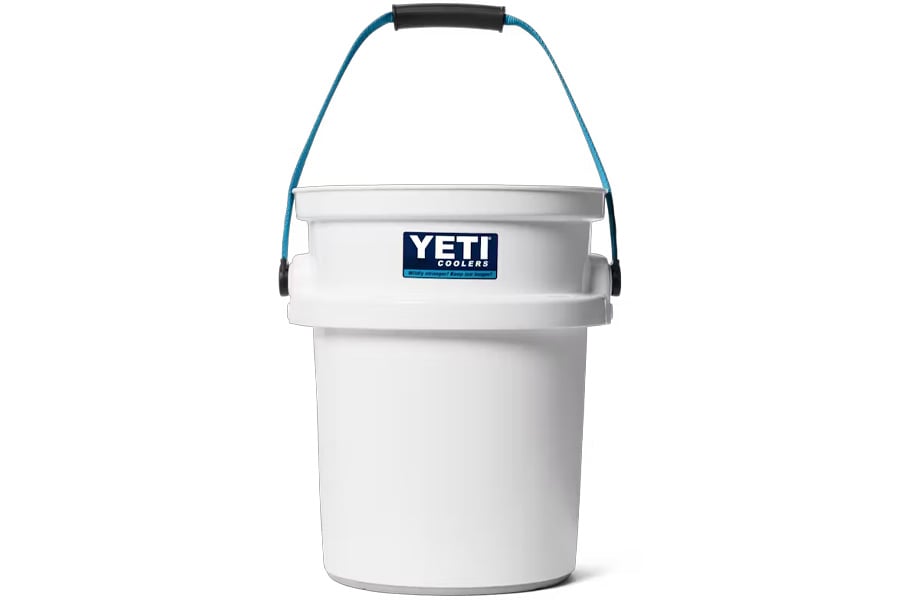 YETI Loadout Bucket 20th Anniversary white Blue