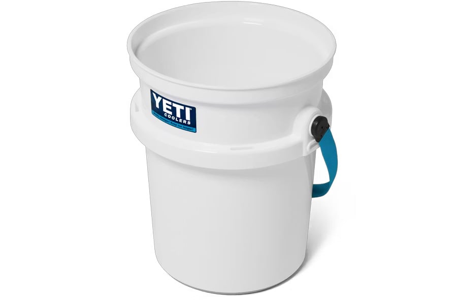 YETI Loadout Bucket 20th Anniversary white Blue