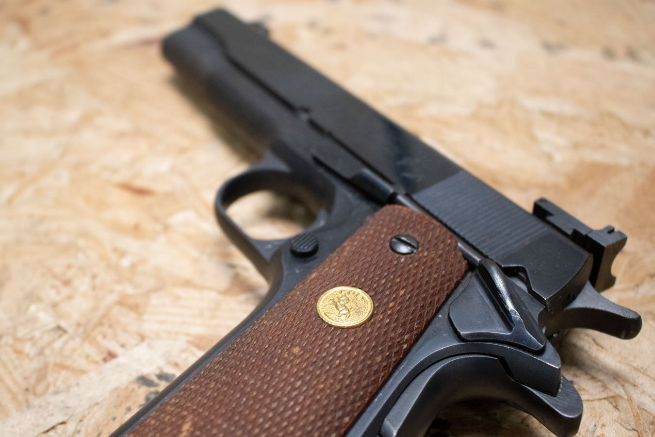 COLT Government Model 1911 45ACP Police Trade-In Pistol with Gold Medallion