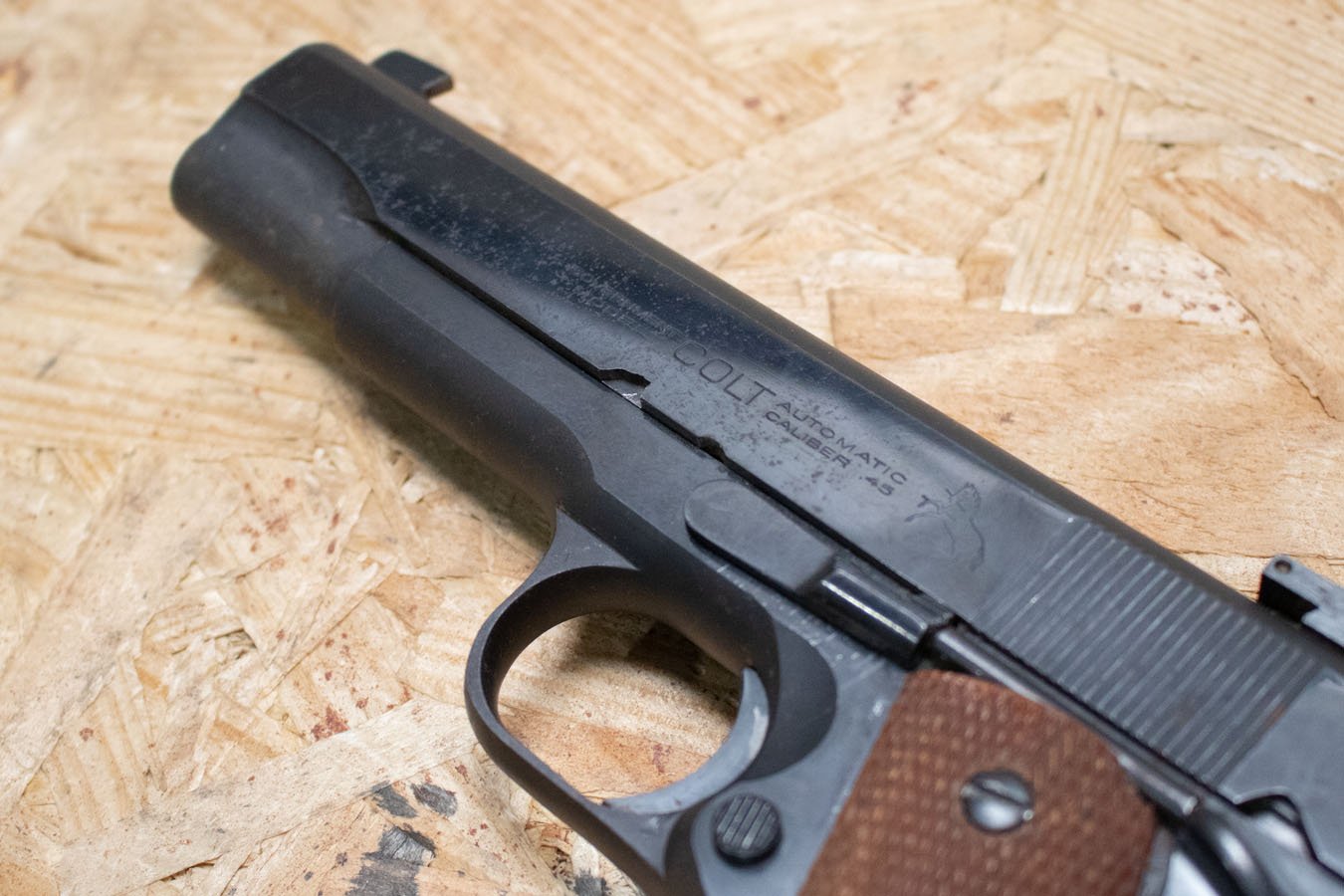 COLT Government Model 1911 45ACP Police Trade-In Pistol with Gold Medallion