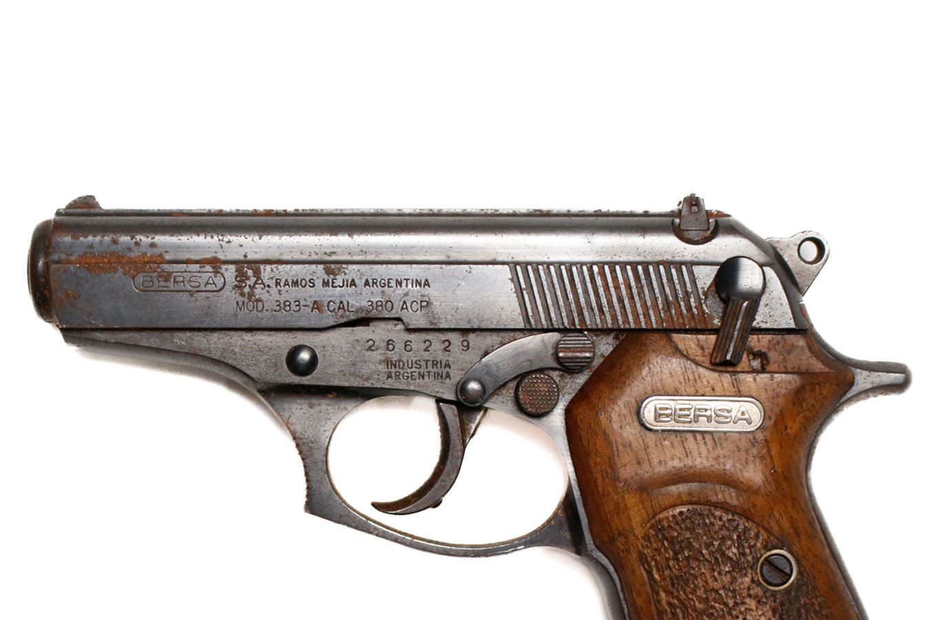 BERSA 383-A 380 ACP Police Trade-In Pistol (Magazine Not Included)