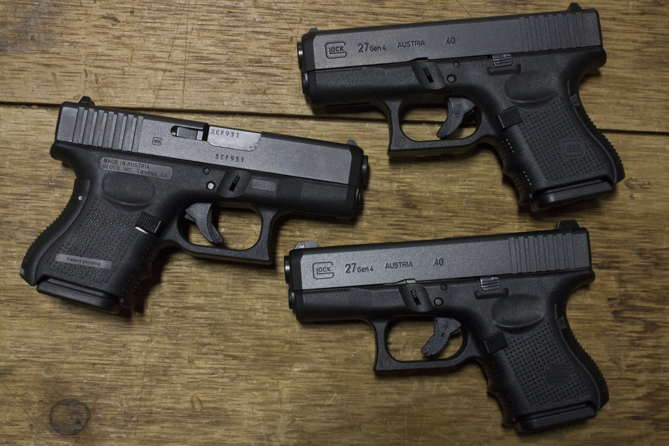 GLOCK 27 Gen4 40 S&W Police Trade-ins (Very Good Condition)