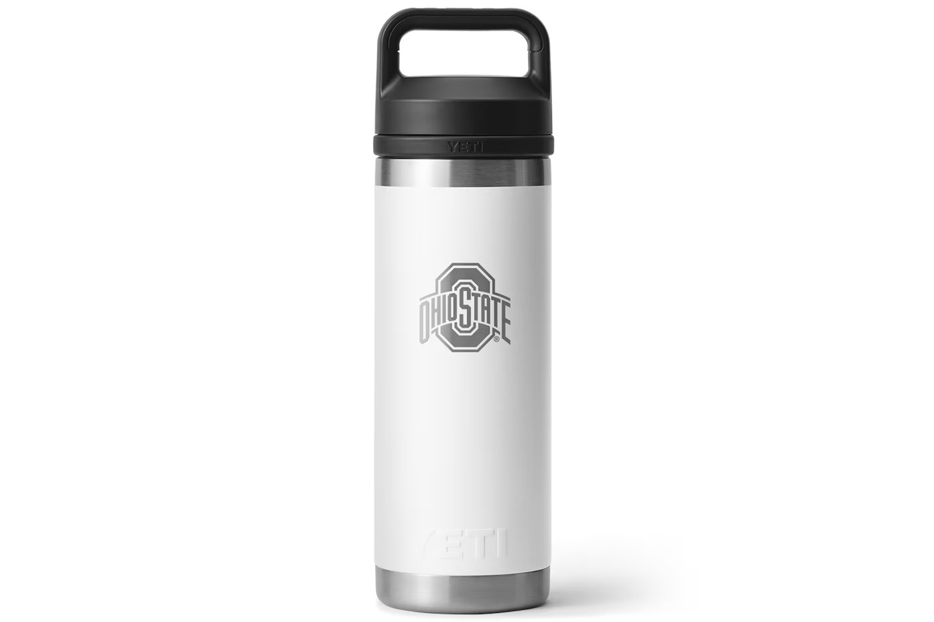 YETI 18oz Ohio State Rambler Chug Water Bottle White