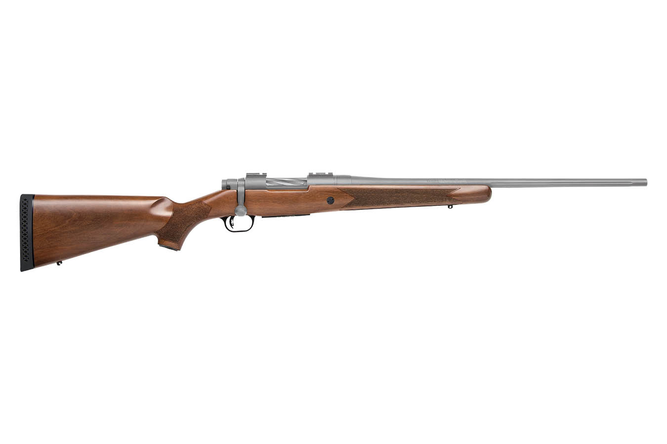 Mossberg Patriot 30-06 Springfield Bolt-Action Rifle with Walnut Stock, Stainless Cerakote Finish and Threaded Barrel
