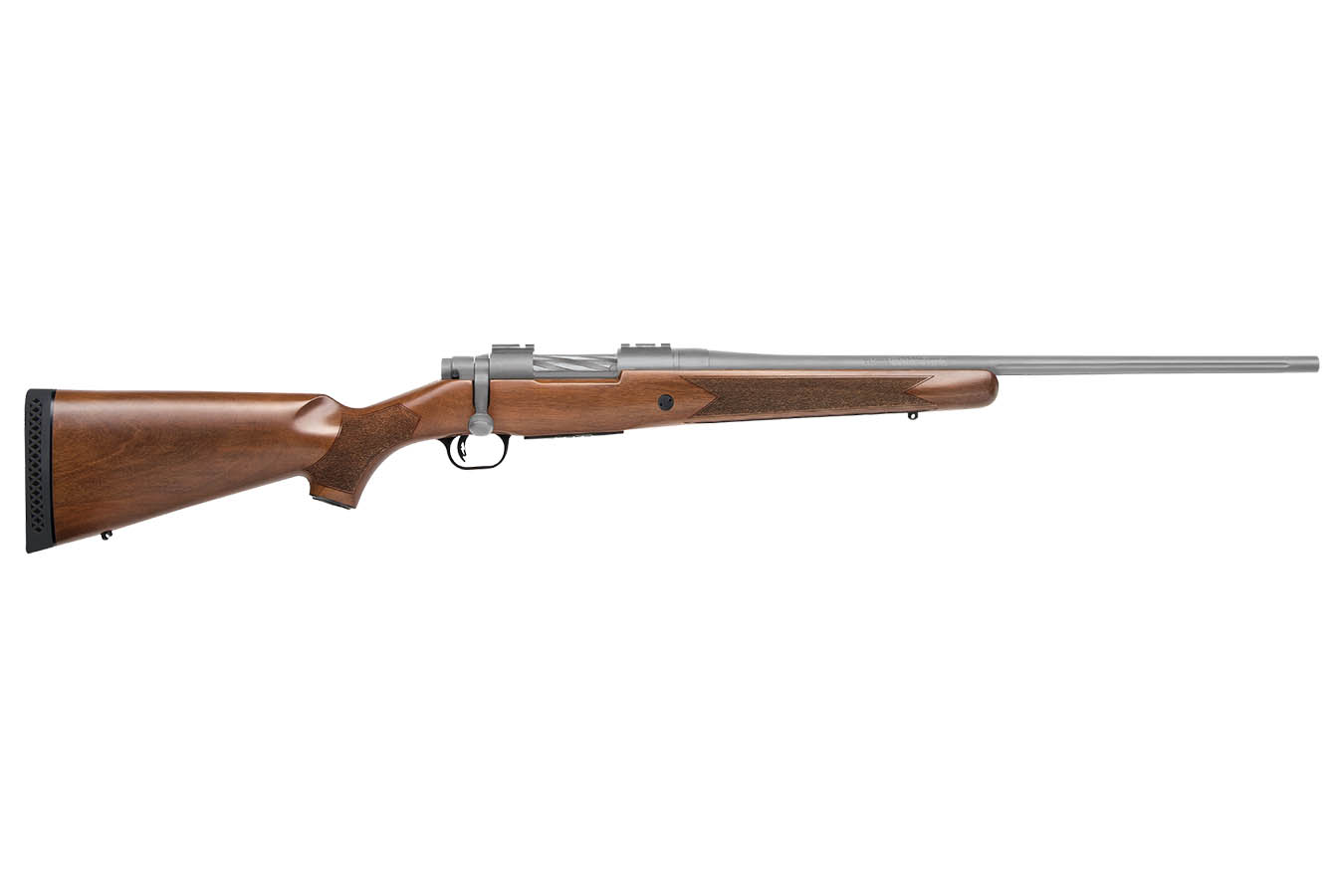 Mossberg Patriot 350 Legend Bolt-Action Rifle with Walnut Stock and Stainless Cerakote Barrel