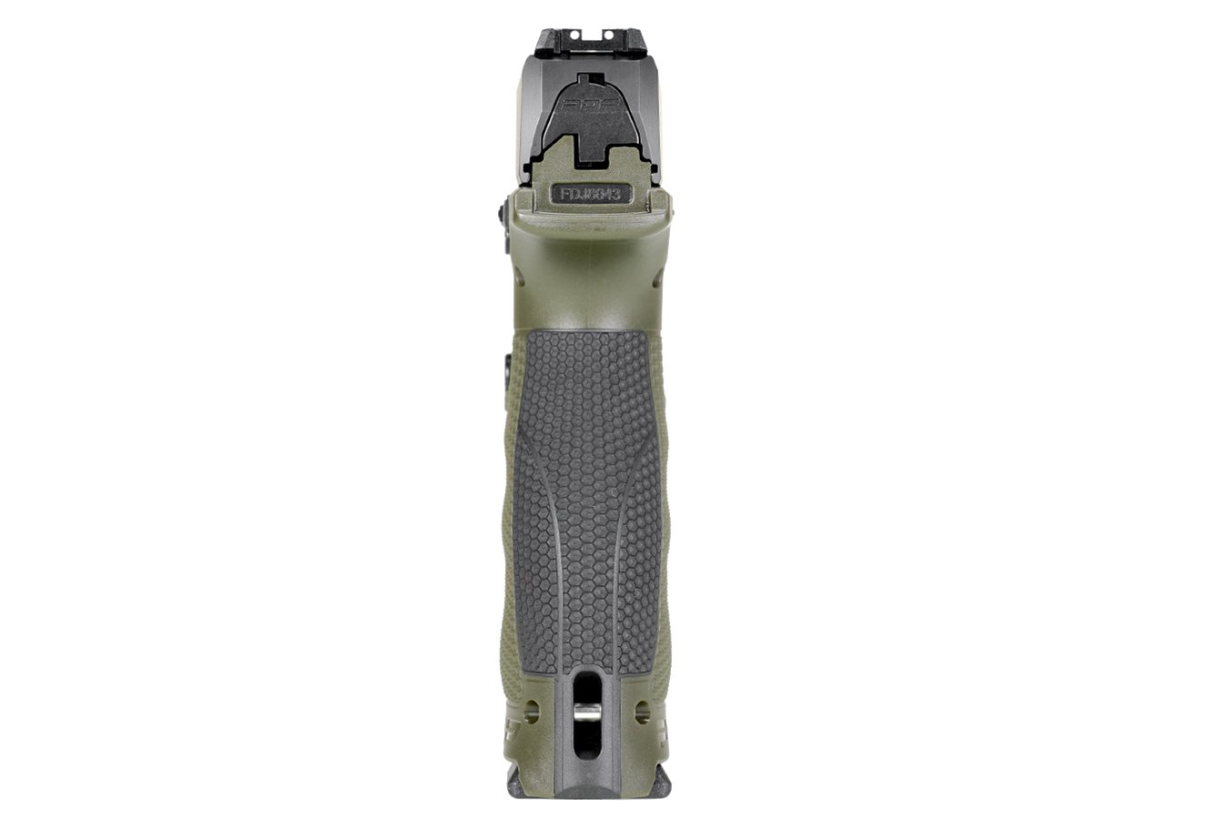 WALTHER PDP Full-Size 9mm Pistol with 5 Inch Barrel and Two-Tone Green Frame