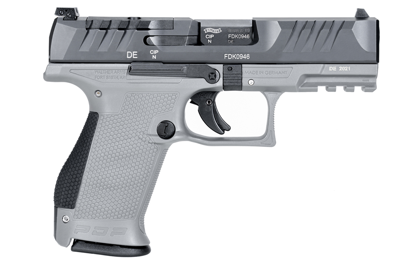 WALTHER PDP Compact 9mm Pistol with Two-Tone Gray Finish