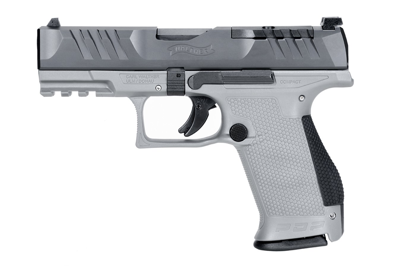 WALTHER PDP Compact 9mm Pistol with Two-Tone Gray Finish