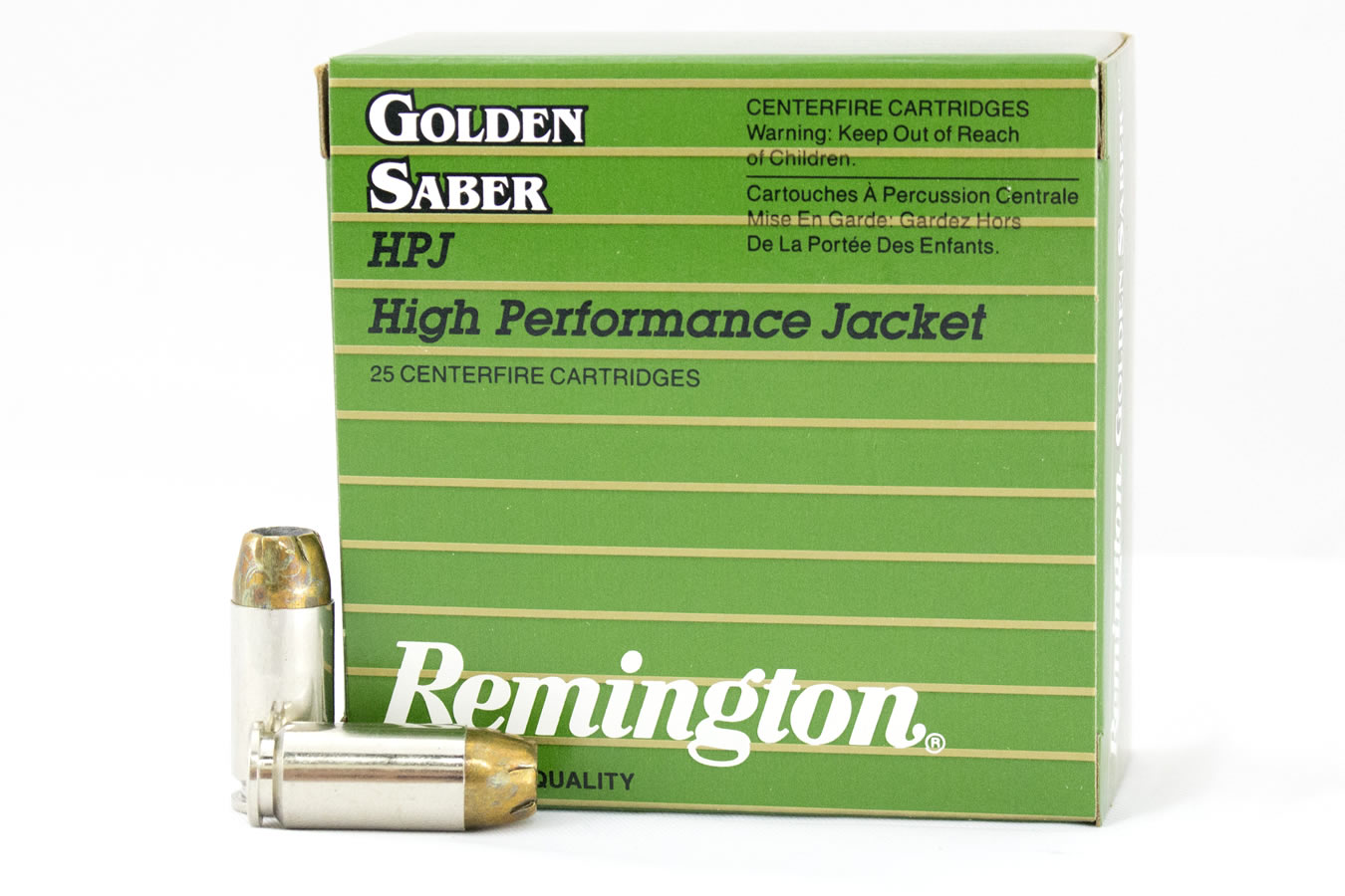 REMINGTON 40 S&W 165 gr BJHP Golden Saber High Performance Police-Trade Ammo 25/Box