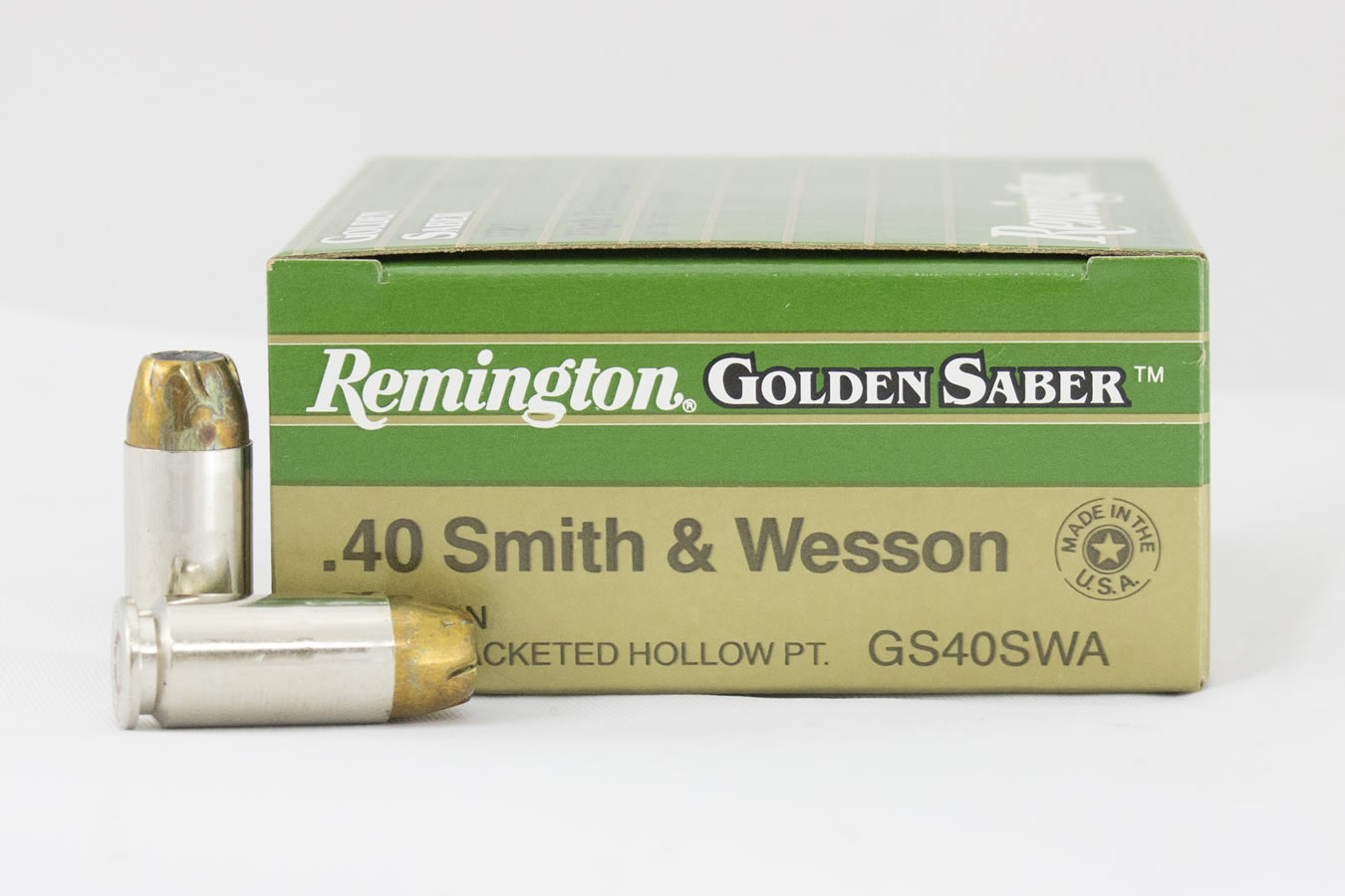 REMINGTON 40 S&W 165 gr BJHP Golden Saber High Performance Police-Trade Ammo 25/Box