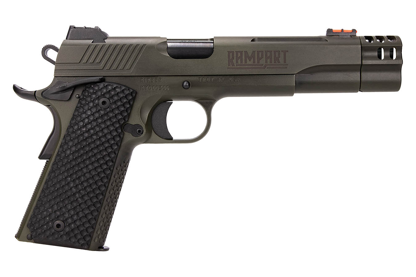 KIMBER Rampart 1911 9mm Semi-Auto Pistol with 5 Inch Barrel and Custom OD Green Cerakote Finish