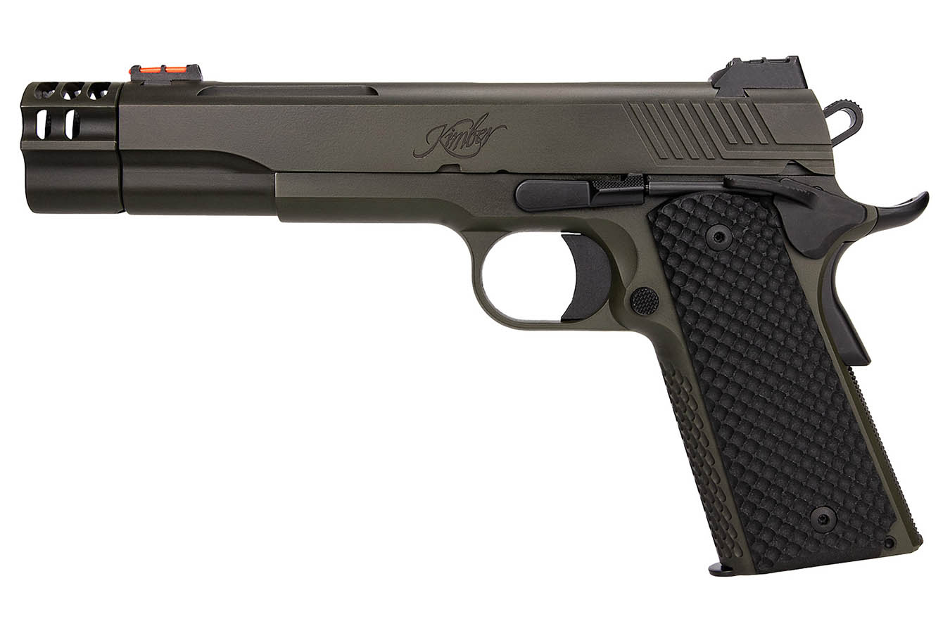 KIMBER Rampart 1911 9mm Semi-Auto Pistol with 5 Inch Barrel and Custom OD Green Cerakote Finish
