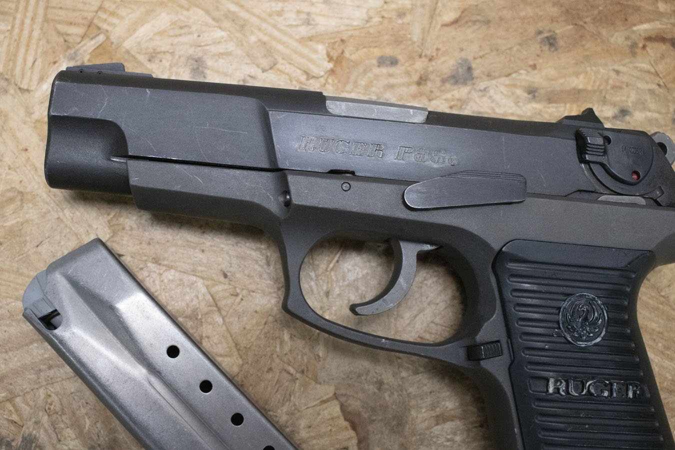 RUGER P85 9mm Police Trade-In Pistol with Two Magazines