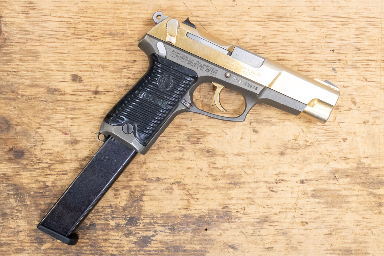 RUGER P85 9mm Used Pistol with Aftermarket Extended Magazine