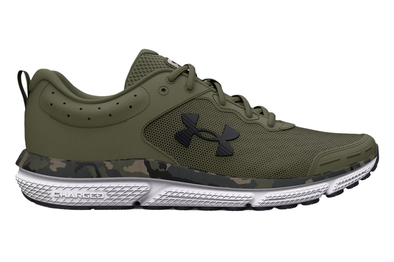 Under Armour Mens Charged Assert 10 Camo Running Shoe