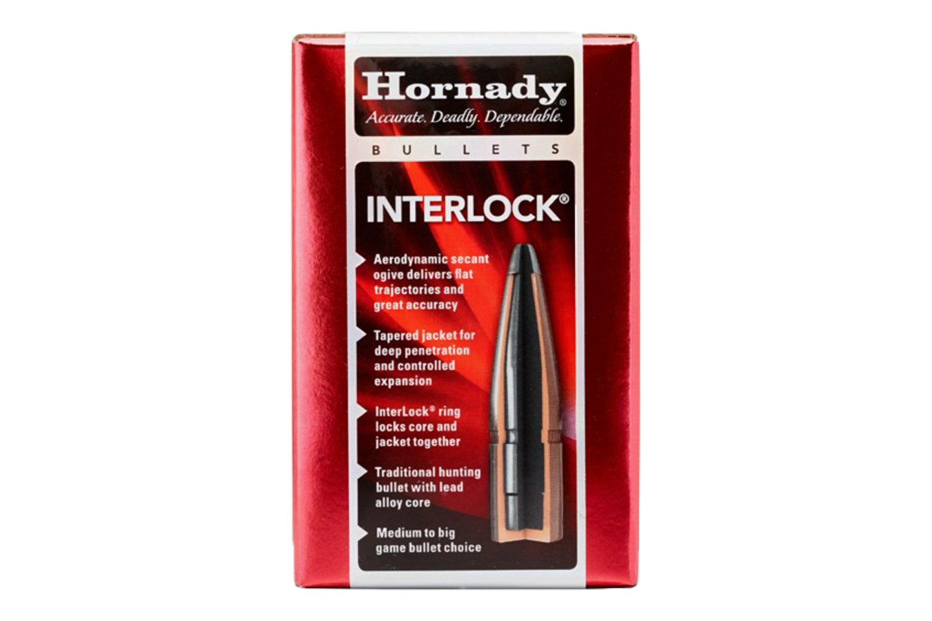 HORNADY 30 Cal (.308) 170 gr Interlock Flat Point 100/Box