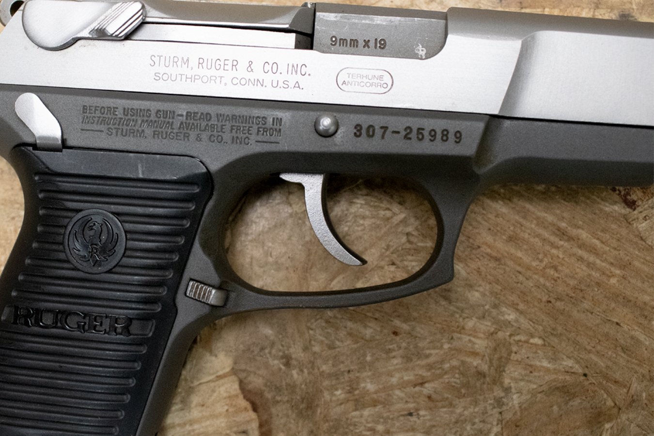 RUGER P89 9mm Police Trade-In Pistol with Two-Tone Finish