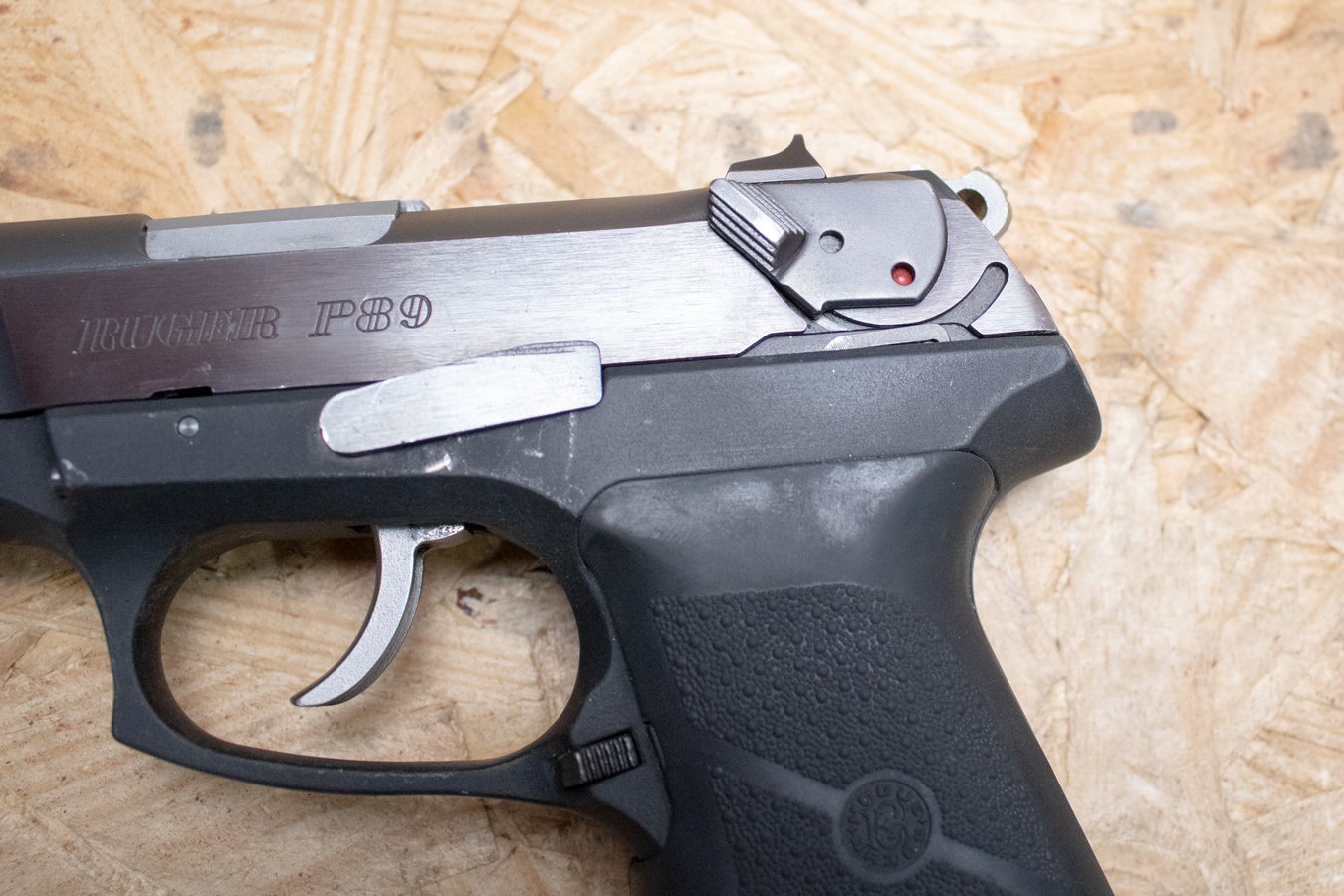 RUGER P89 9mm Police Trade-In Pistol with Hogue Grips