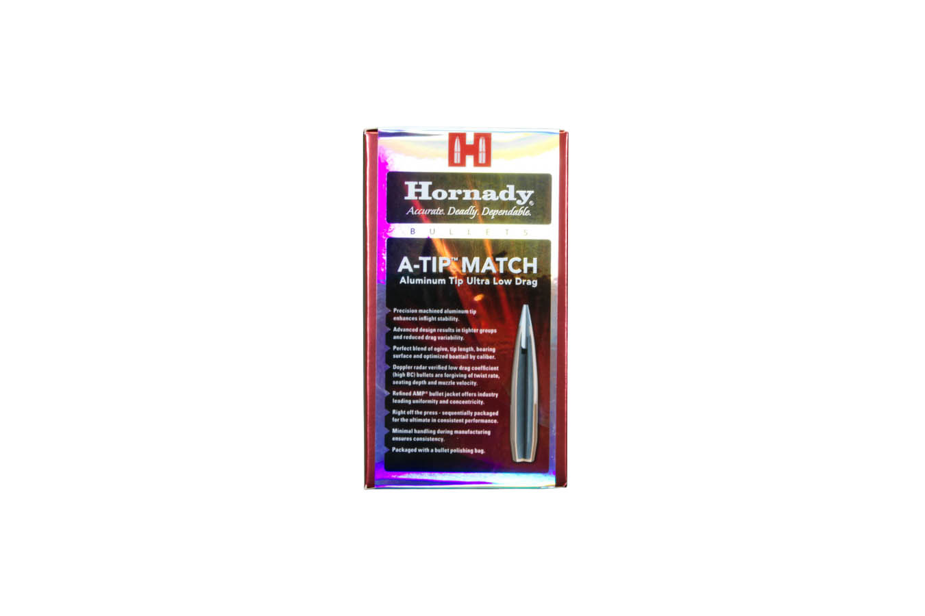 HORNADY 30 Caliber 176gr A-Tip Match Bullets 100/Box