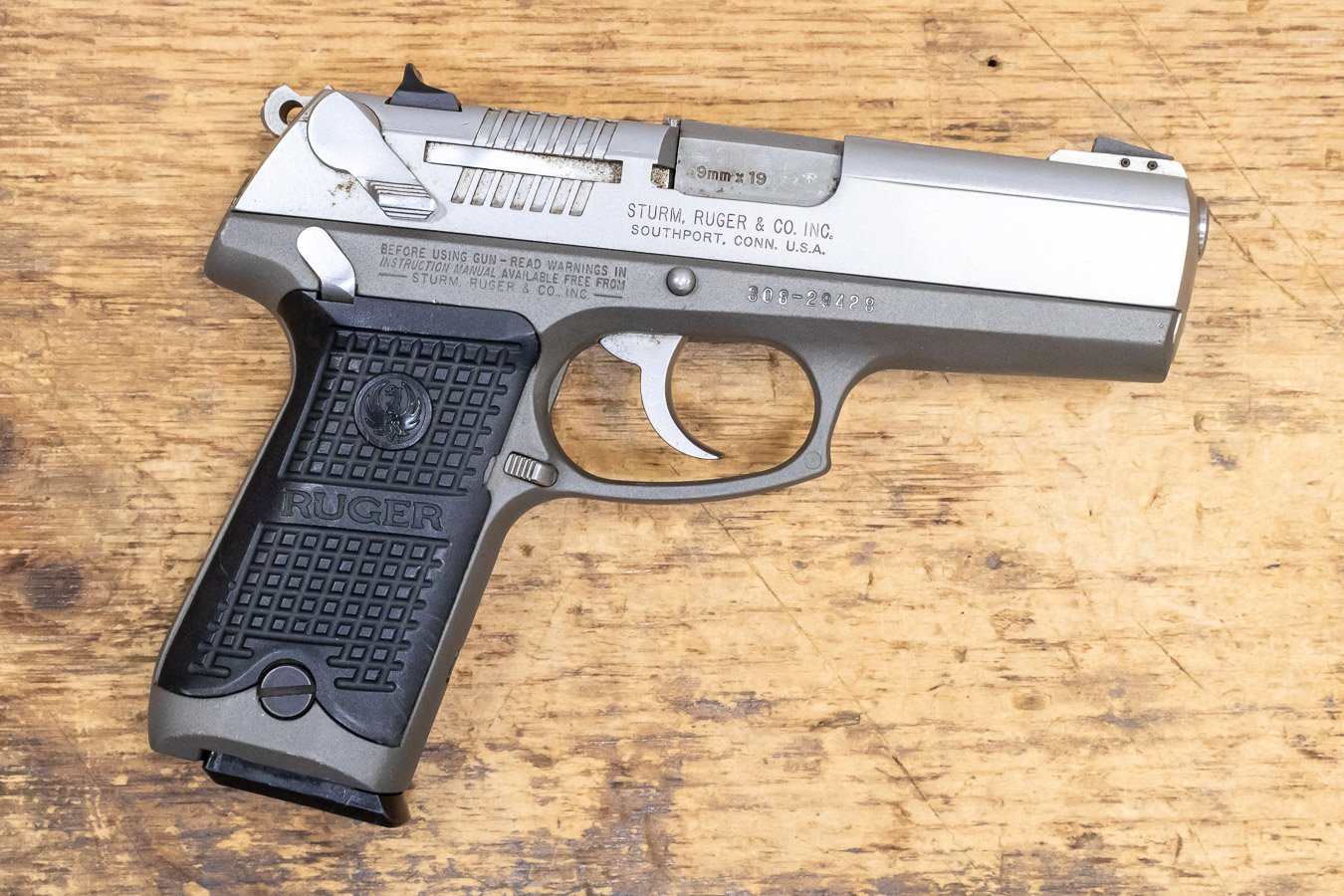 RUGER P94 9mm Used Stainless 15-Round Pistol