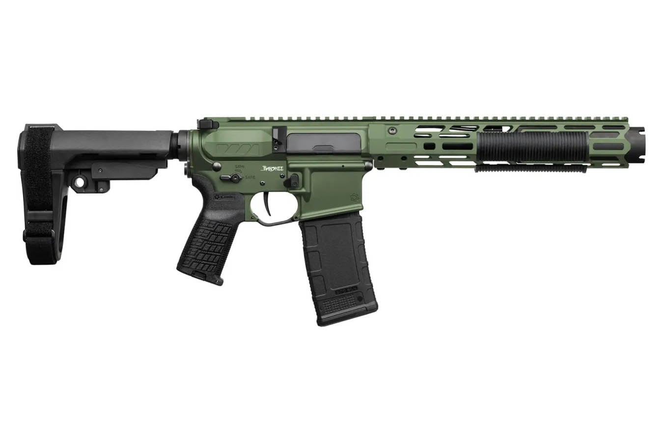 CMMG ZEROED BANSHEE Mk4 300 Blackout AR Pistol with FS Green Cerakote Finish (Unsuppressed)