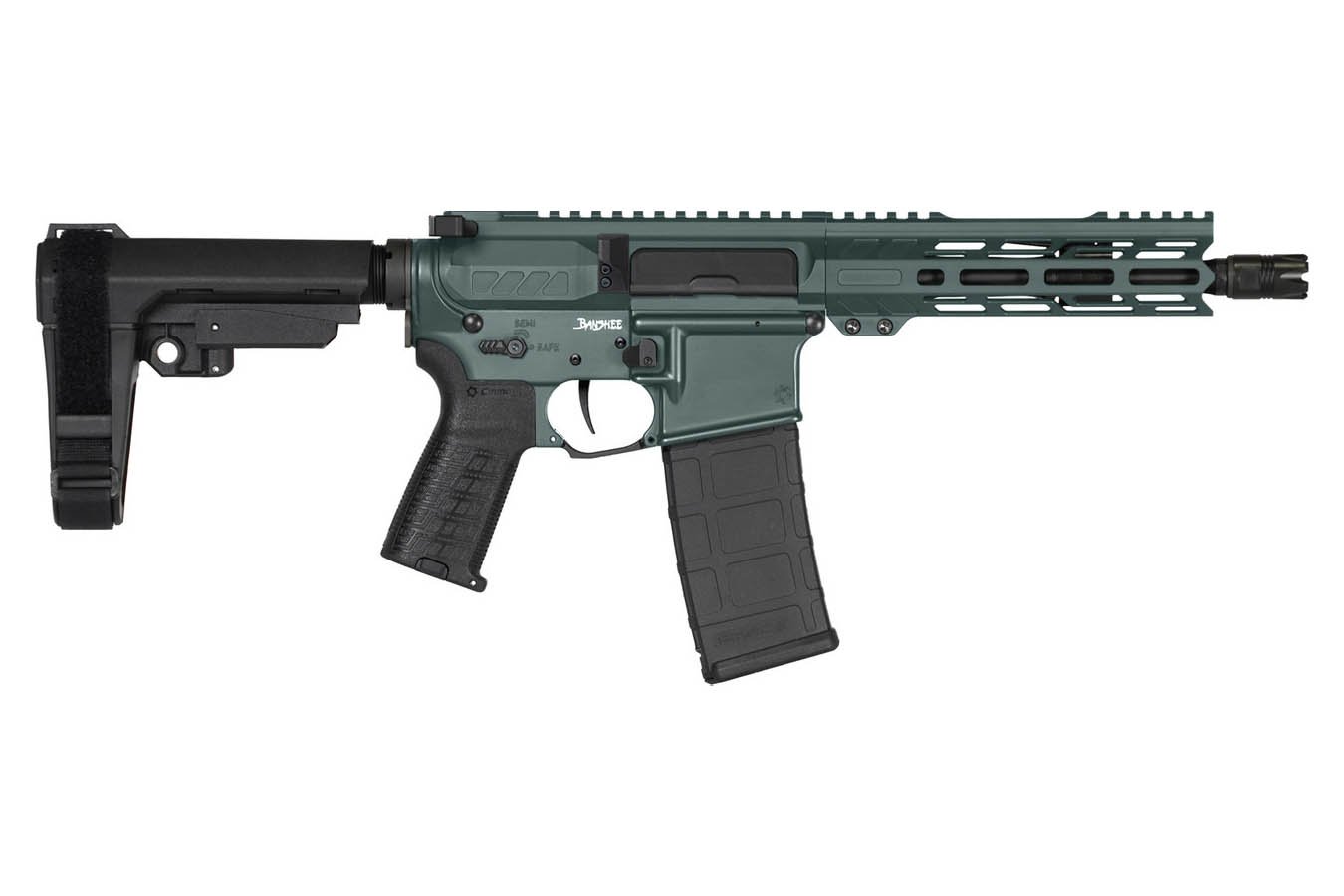CMMG Banshee Mk4 300 Blackout AR Pistol with Charcoal Green Finish