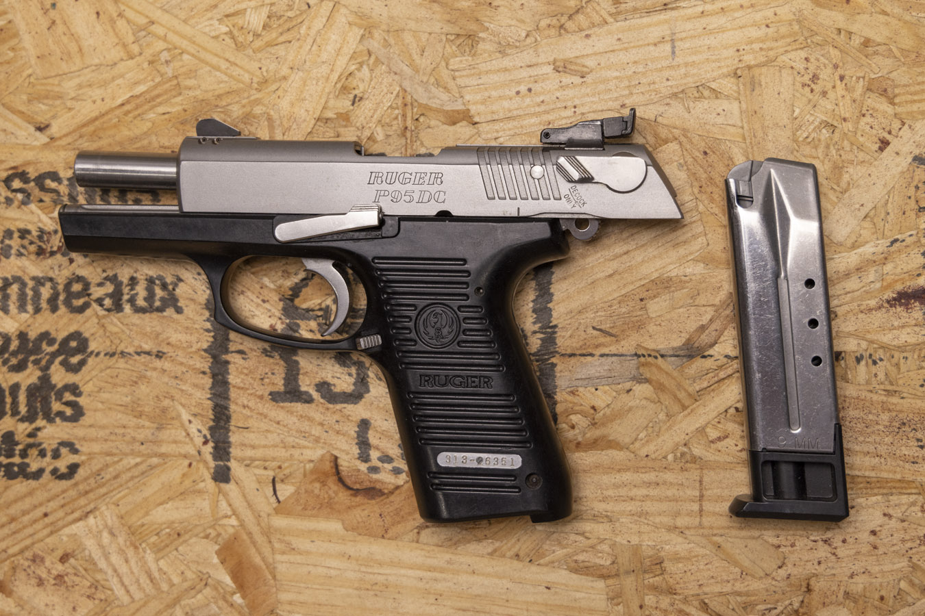 RUGER P95DC 9mm DASA Police Trade-In Pistol