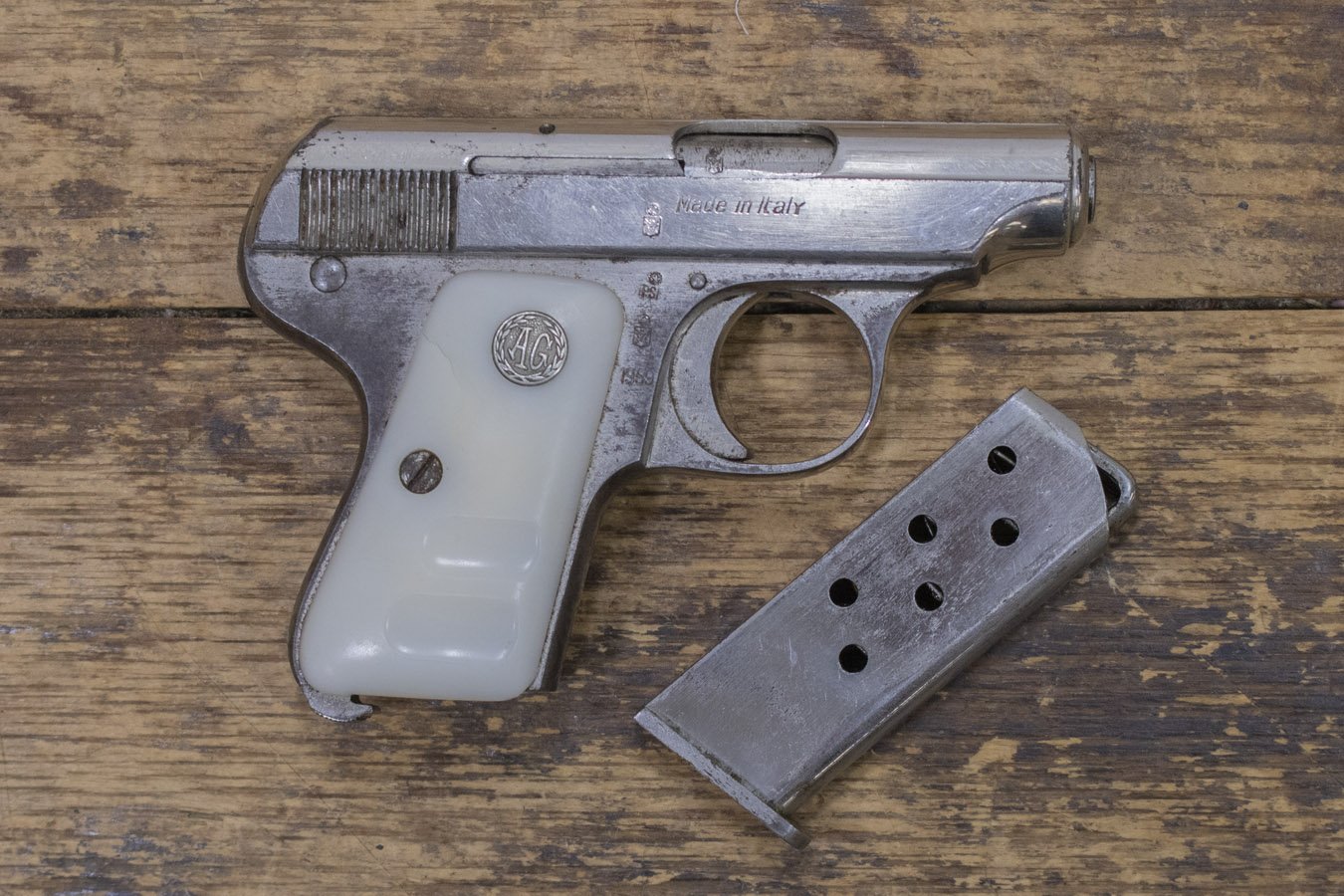 ARMI GALESI Brescia Brevetto 6.35mm Police Trade-in Pistol