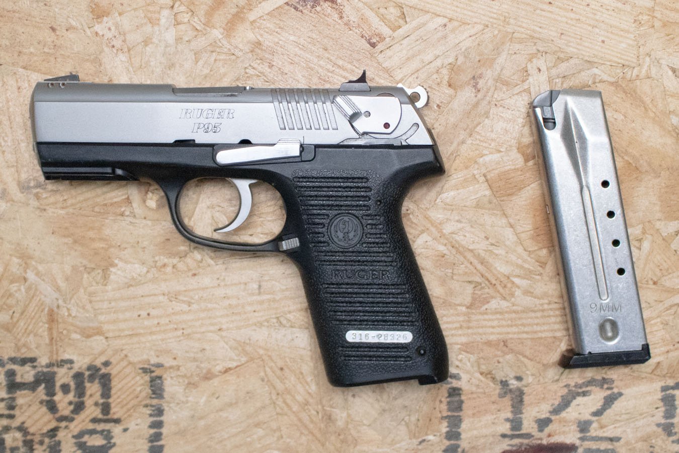 RUGER P95 9mm Police Trade-In Pistol with Manual Safety