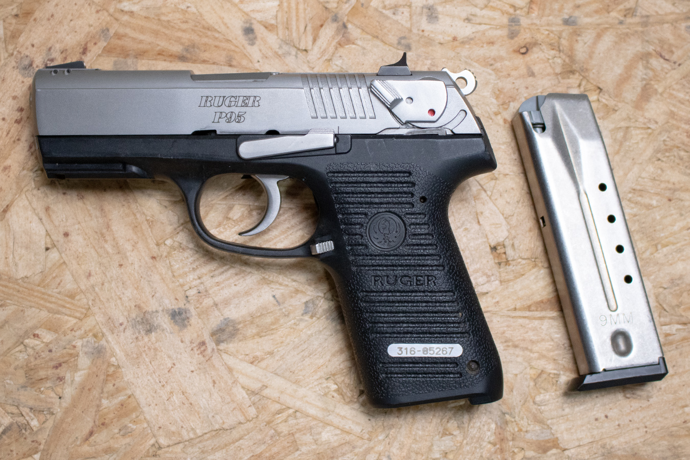 RUGER P95 9mm Police Trade-In Pistol with Manual Safety