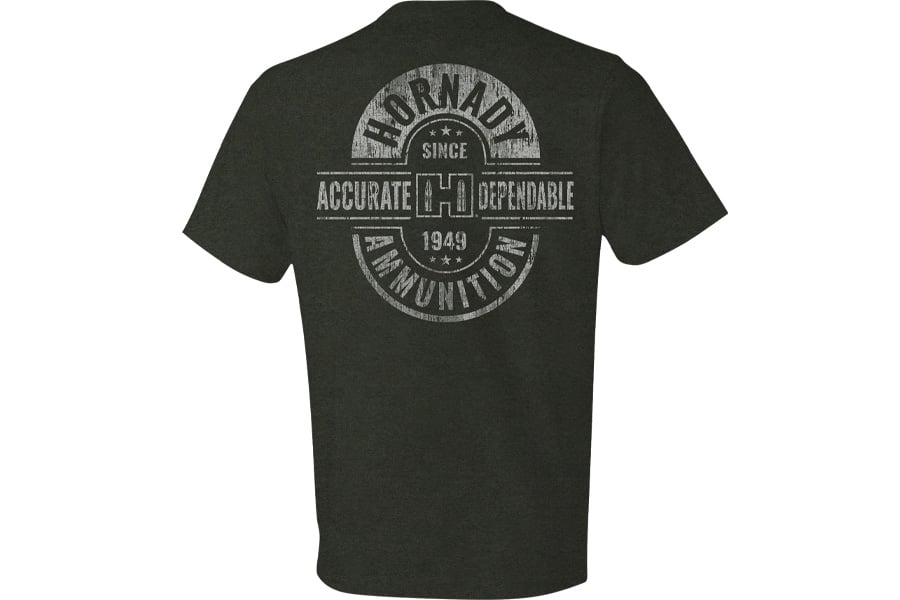 Hornadygear Double Rocker Short Sleeve T-Shirt Dark Olive Heather