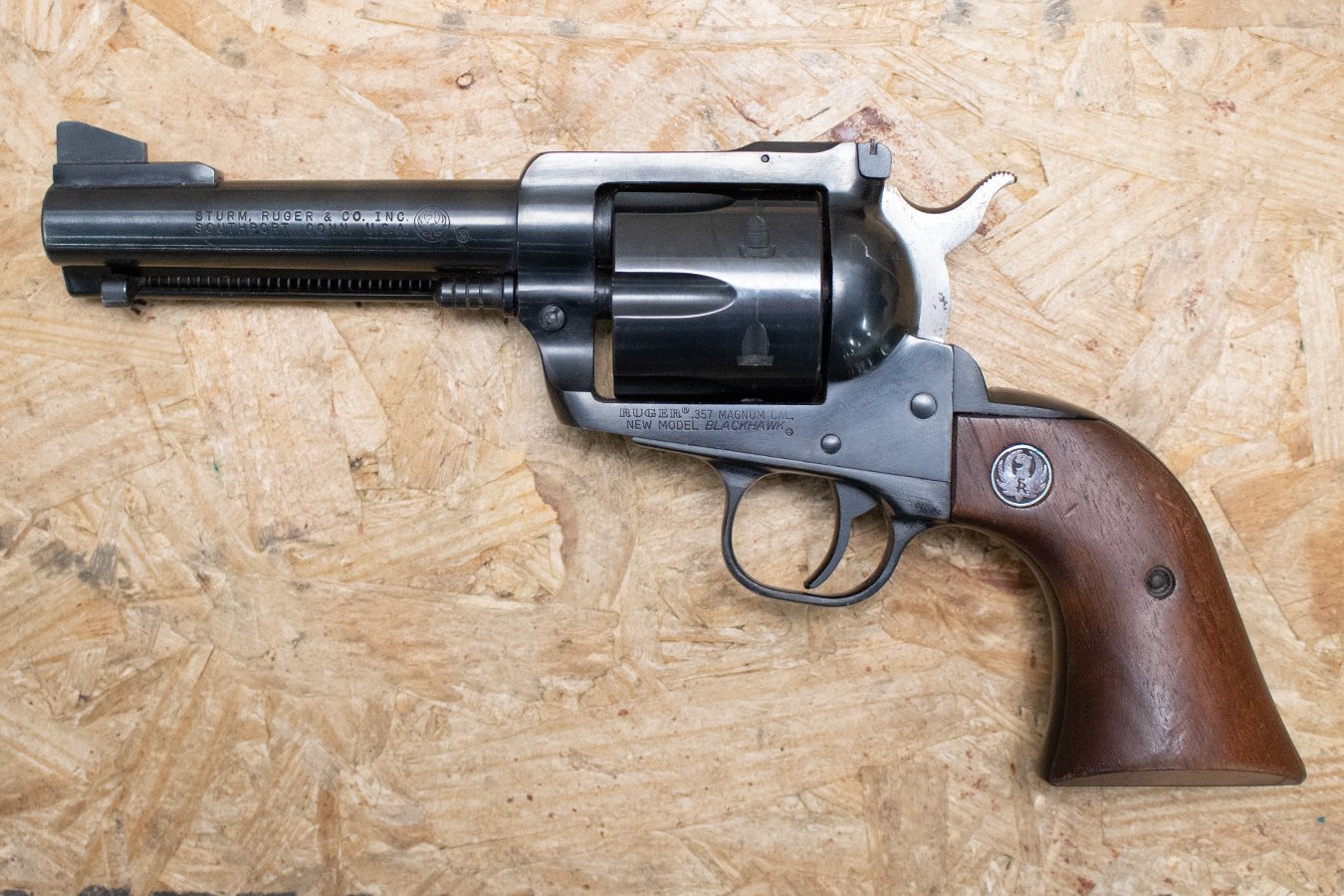 RUGER New Model Blackhawk 357 Mag Police Trade-In Revolver Single-Action