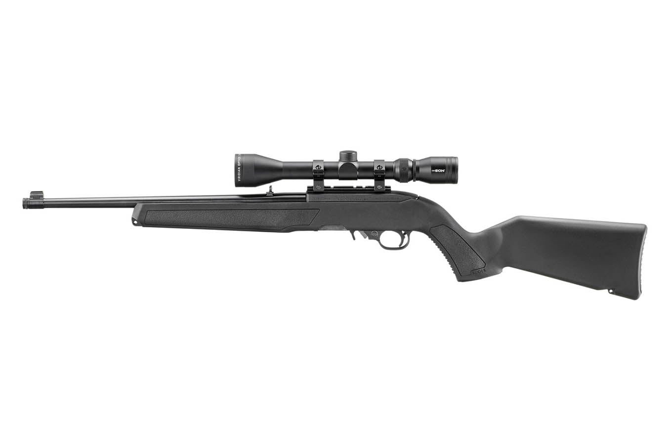 Ruger 10/22 22LR Rimfire Rifle with Threaded Barrel, BX Trigger and Viridian 3-9x40mm Scope