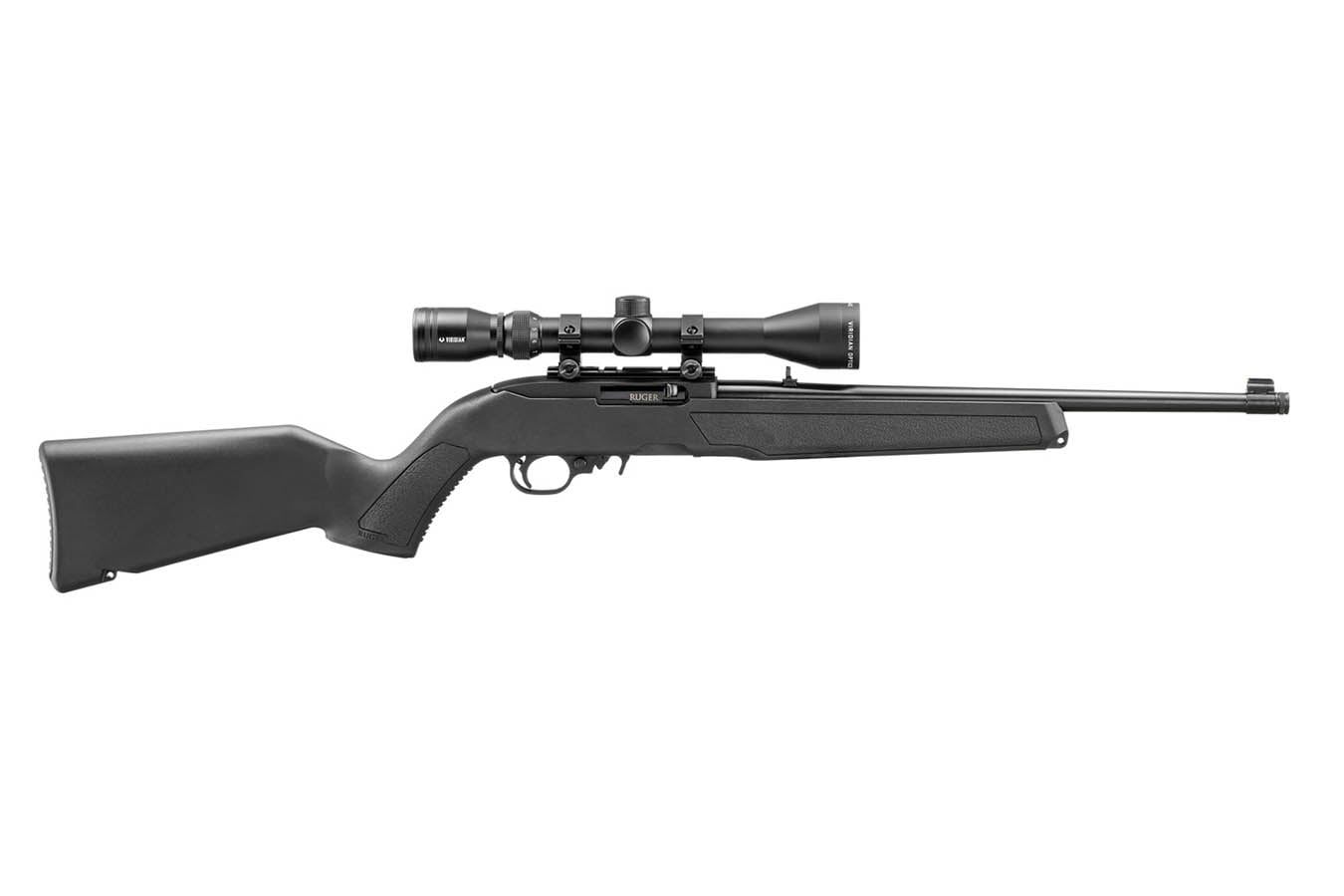 Ruger 10/22 22LR Rimfire Rifle with Threaded Barrel, BX Trigger and Viridian 3-9x40mm Scope