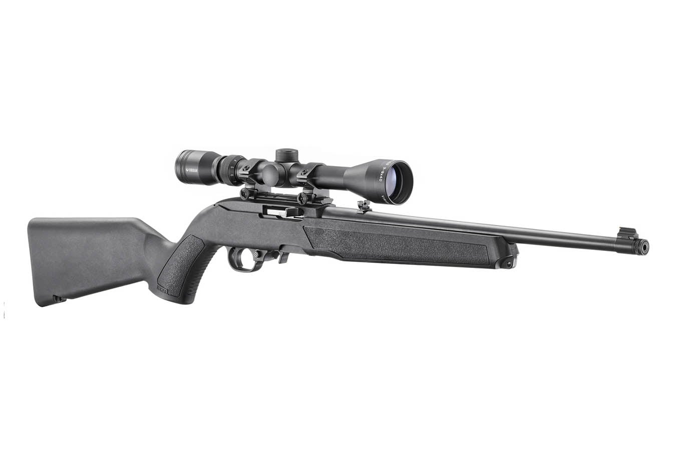 Ruger 10/22 22LR Rimfire Rifle with Threaded Barrel, BX Trigger and Viridian 3-9x40mm Scope