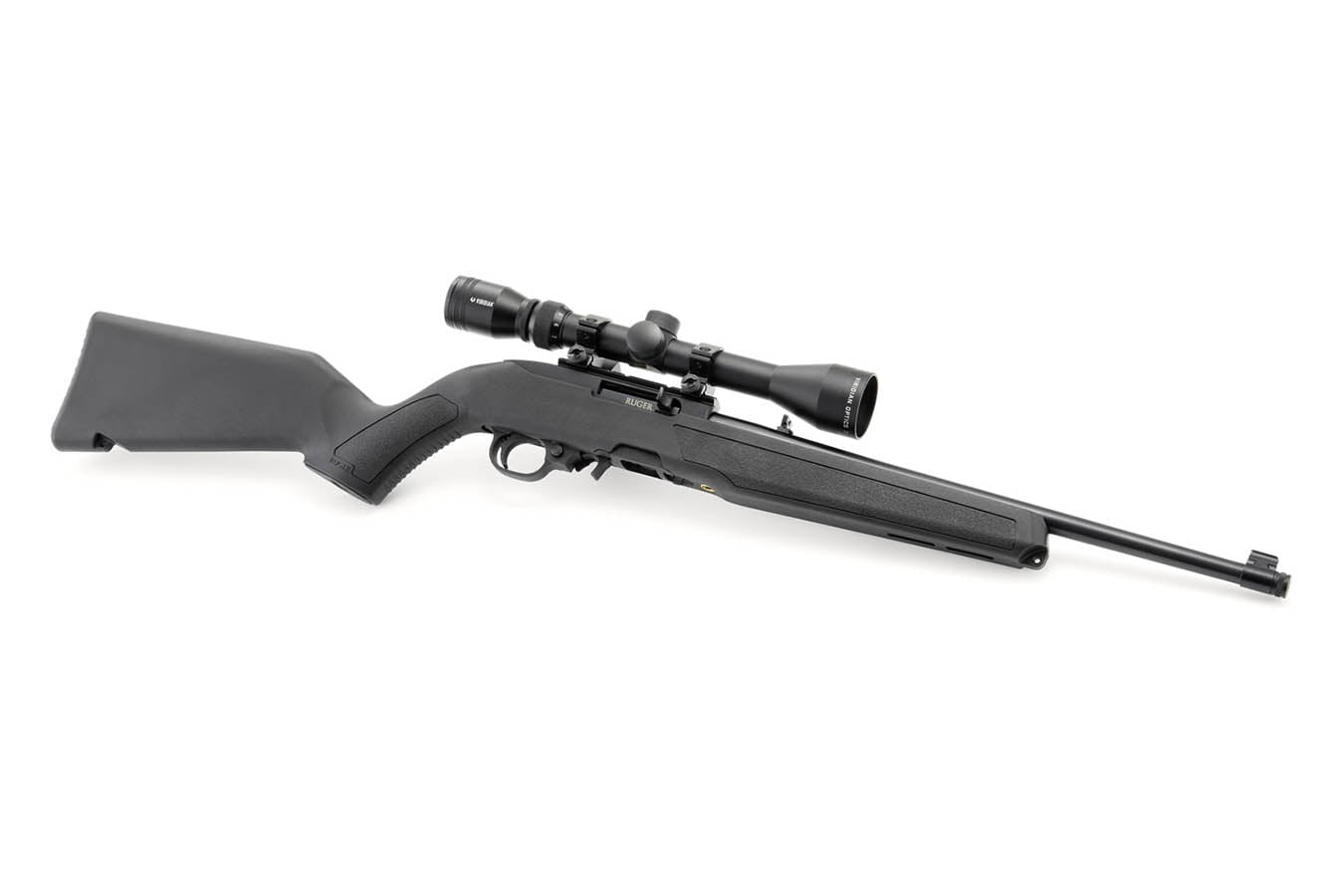Ruger 10/22 22LR Rimfire Rifle with Threaded Barrel, BX Trigger and Viridian 3-9x40mm Scope