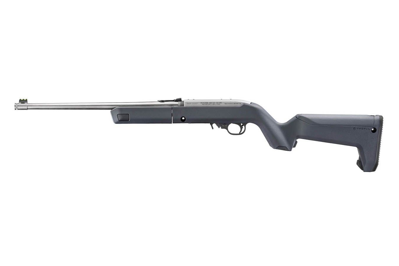 RUGER 10/22 Takedown 22LR Semi-Auto Rifle with Stealth Gray Magpul Backpacker Stock and Stainless Threaded Barrel