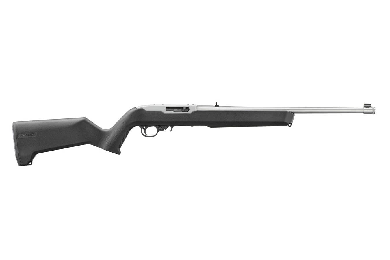 RUGER 10/22 22LR Semi-Auto Rifle with 18.5 Inch Threaded Stainless Barrel, BX-Trigger and Magpul MOE X-22 Stock